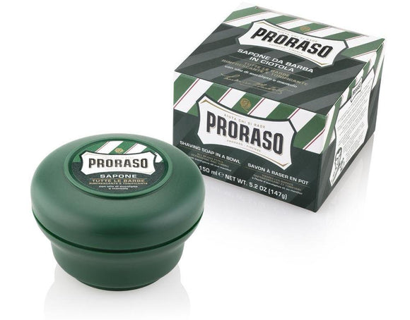 Proraso Shaving Soap Cream | Green | (150ml Bowl)