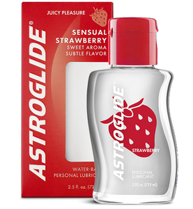Astroglide Sensual Strawberry Liquid Lubricant, Water Based (73ml /  2.5oz.)